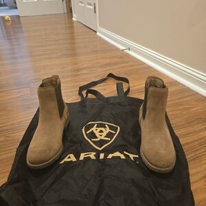 Ariat Brown Suede Ankle Booties